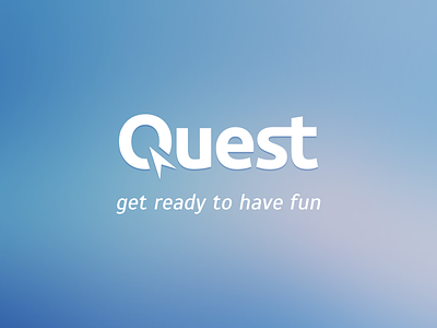 Quest Logo. Upcoming freebie app blue blur design freebie freebies gradient logo quest vector