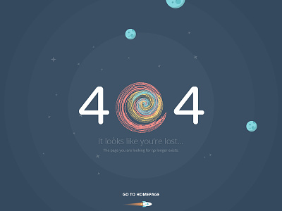 404 error page. Atech psd template