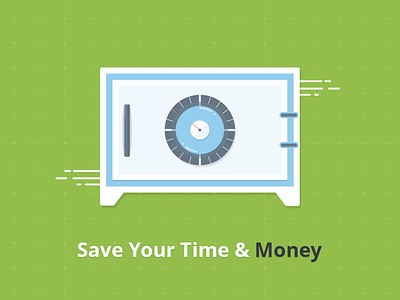 OptimaSales Illustration corporate design flat icon illustration money safe savings themeforest vector web webdesign