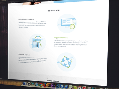 OptimaSales Icons calculator computer design flat icon icons illustration support themeforest vector web design website