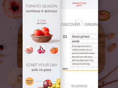 Foodly Homepage Mobile e commerce food market mobile mobile first nutrition shop store ux webdesign website