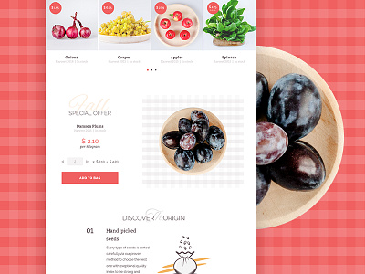 Foodly Homepage Sneak Peek buy e commerce food fruits homepage nutrition shop store ui ux vegetables webdesign