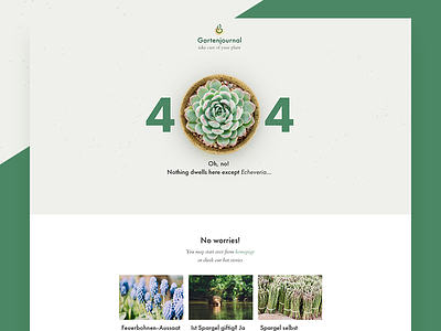 404 for garden blog