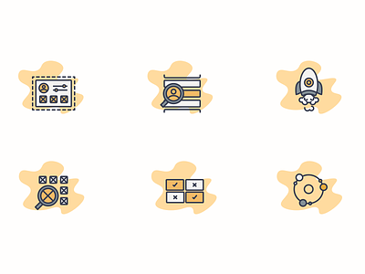 Flo Icons comparison connection customization find growth icon set icons launch onboarding rocket search startup