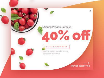 Popup vs No Popup coupon discount ecommerce food online store popup product card sale shop shopify shopify theme themeforest