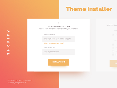 Foodly Theme Installer for Shopify