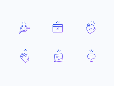 Fieldboom Icon Set alert applause bubble talk clap email icon icon set note notification reminder tracking