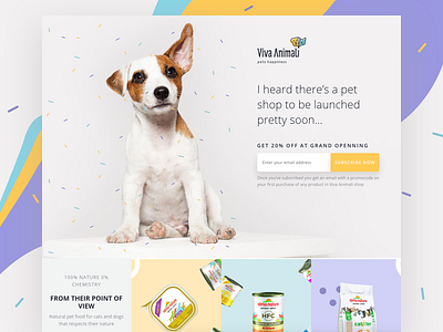 Pet Shop Landing Page