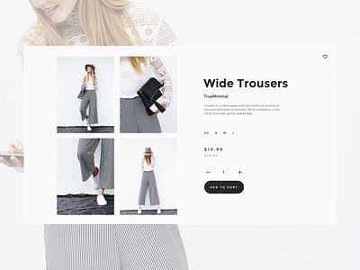 Product card for In House V6 apparel e-commerce fashion layout minimal product card shop shopify store ui ui kit ux
