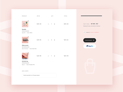 Shopping cart V2 checkout delicate ecommerce layout line minimal paypal products shop shopify shopify theme shopping cart simple soft store stripe ui ui kit ux