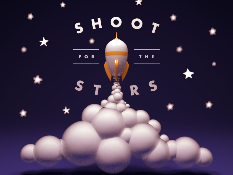Shoot for the Stars blender 3d 3d rendering 3d art