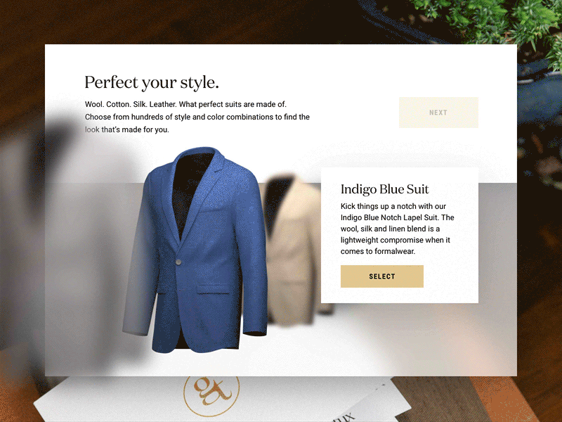 Perfect Your Style motion design product design ui design