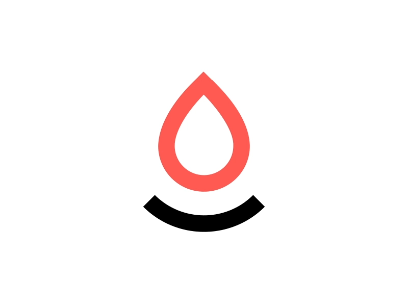 Blood Drop Smile branding logo animation logo design motion design simpleapp