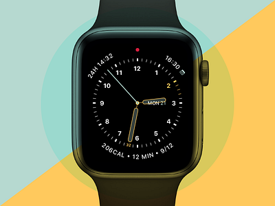Apple Watch Face Experiment 001 apple watch graphic design ui design watch faces