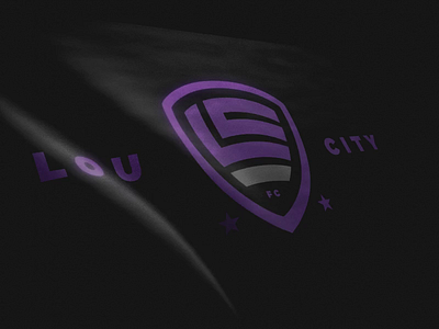 Lou City FC Flag 3d animation 3d design b3d badge design blender logo logo design motion design soccer badge