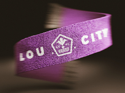 Lou City FC logo scarf 3d design b3d badge blender branding crest logo design soccer logo