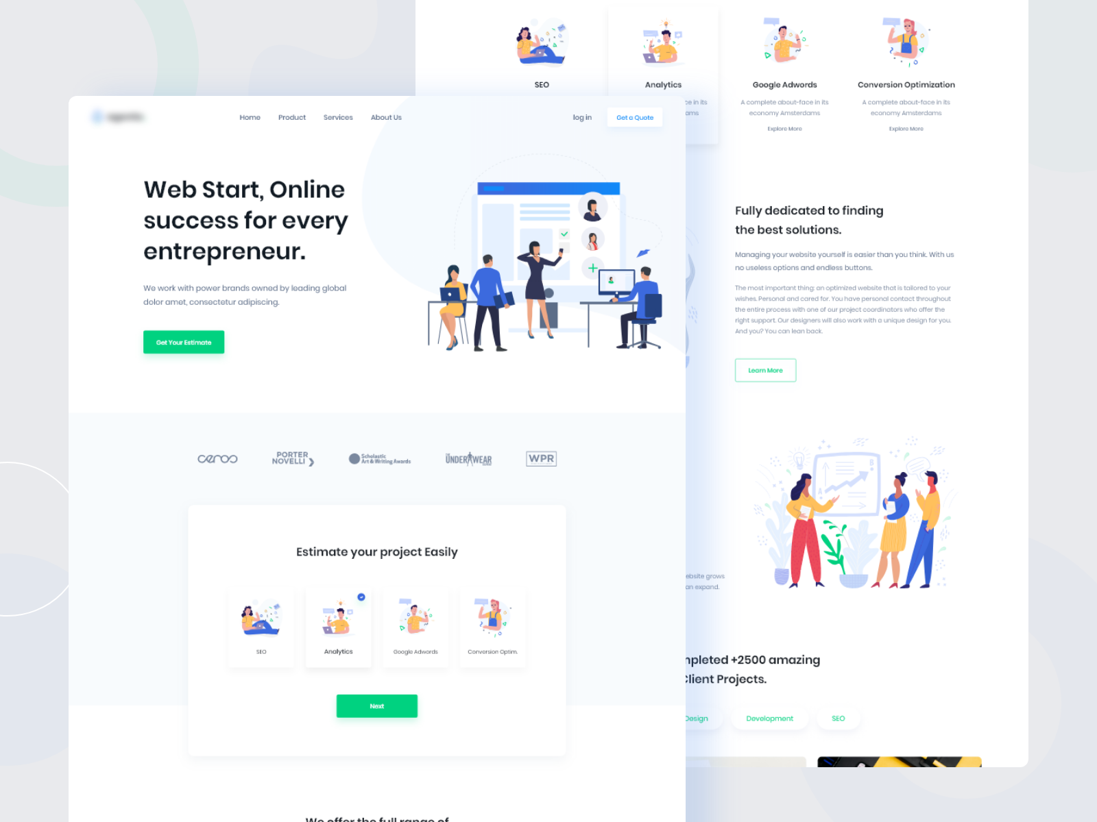 Agency Website Home Page