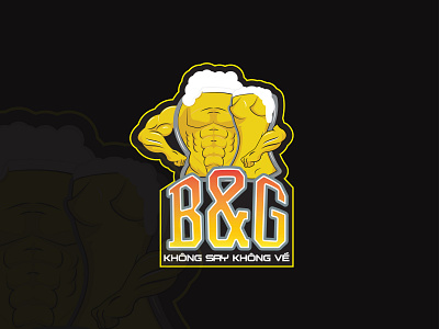 Logo B&G girl illustraion mascot pose