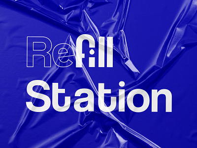 Refill Station branding design graphic design logo