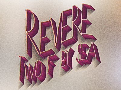 Revere 3d design typography