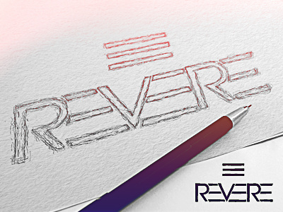 REVERE design logo sketch