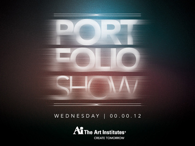 Portfolio Show | Campaign V2 color design direction print type