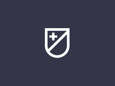 Smith + Hague - Medical Education Support branding icon medical monoline shield vector