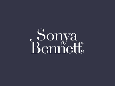 Sonya Bennett - Jewellery Specialist branding custom type design didone didot jewellery vector