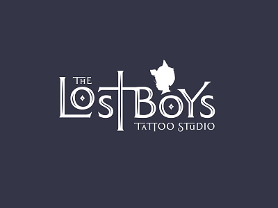 Lost Boys - Identity for a tattoo studio branding custom type design lost boys tattoo typography vector