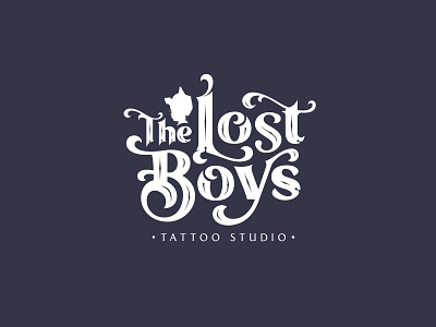 Lost Boys - Identity for a local tattoo studio branding custom type design logo lost boys tattoo typography vector