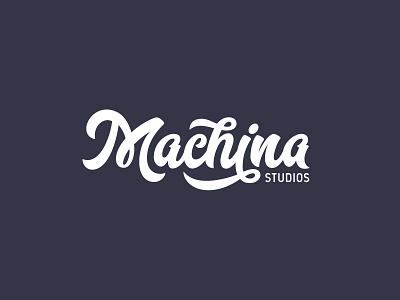 Machina Studios - Identity for a design studio branding custom type design logo machina typography vector