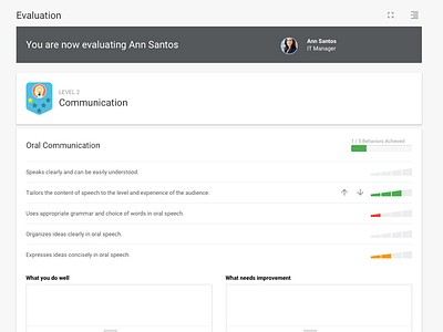 Goal Progress - Evaluation