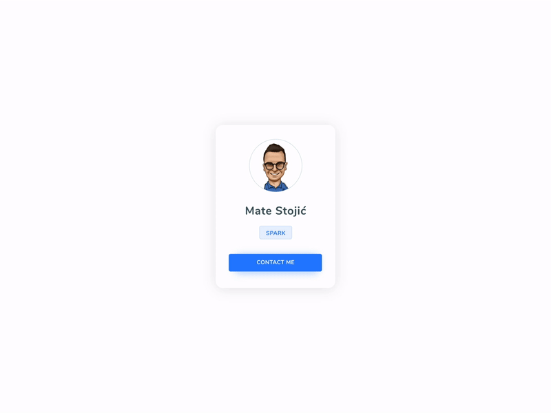 Daily UI Challenge #028 - Contact Us adobe xd animation app card contact contact card contact form contact list contact page dailui daily daily 100 daily 100 challenge daily challange design gif gif animation mobile simple animation ui