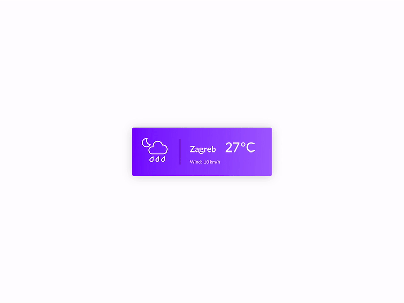 Daily UI Challenge #037 - Weather