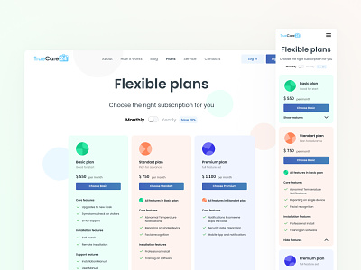 Pricing page concept