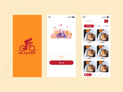 Food Delivery App app concept app desgn delivery food food app food delivery illustration login page ui