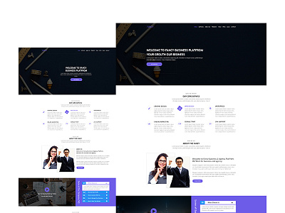 One Page Agency landing page