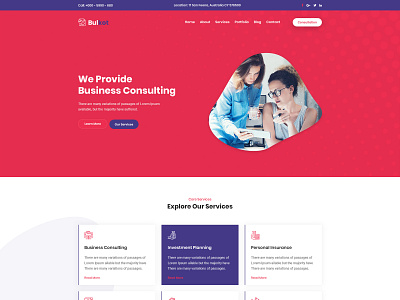 Business Consulting Leading Page