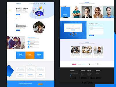 Corporate Business Template agency business design leading page design ui