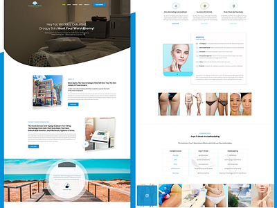 Therapy & Spa Landing Page agency business design lading page leading page design spa therapy ui