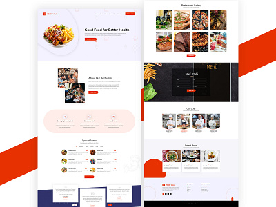 Restaurant Landing Page business design leading page design restaurant restaurant ui restaurant website ui