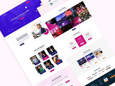 Eventam Event Landing Page Design event event landing page exhibition expro 2019 lading page leading page design ui