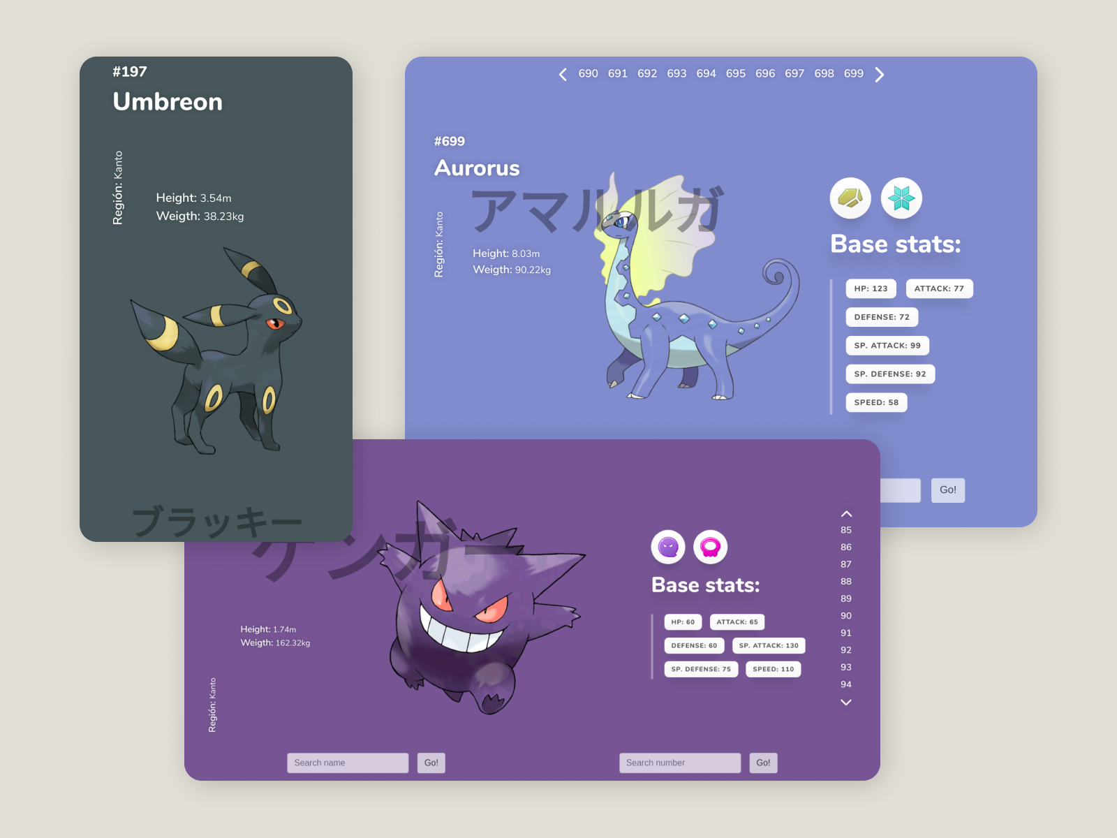 Pokédex by Mauro E. Wernly on Dribbble