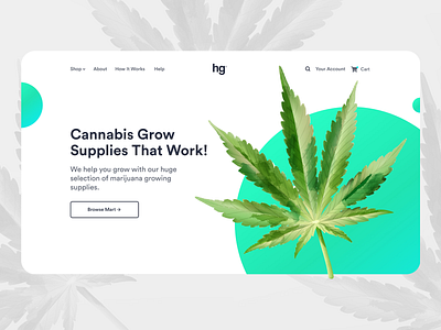 Cannabis Farm Web UI Design