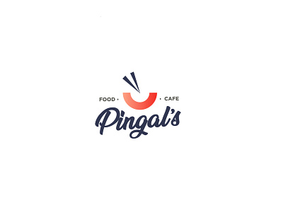 Pingal's Food Cafe | Logo Design adobe adobexd brand brand design branding branding design design food logo graphicdesign lettering logo logo design logos logotype ui ux ux animation ux design