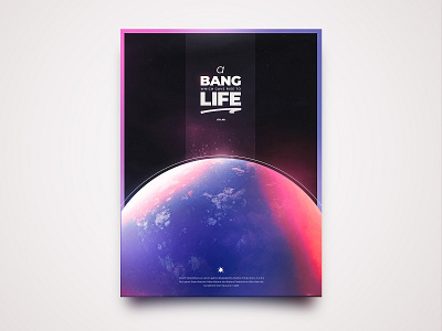 A Bang That Gave Rise To Life | Poster Design adobe adobexd brand brand design branding branding design death stranding design graphicdesign poster poster design posters ui ux ux animation ux design