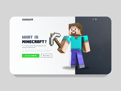 Minecraft Ui Design adobe adobexd brand brand design branding design illustration ui ux ux design