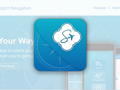 iOS App Design // San Antonio Airport Navigation App app design ui ux web design