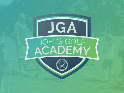 Joel's Golf Academy adobe illustrator branding logo design vector