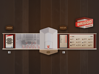 Briggo Coffee Haus // Product Design adobe illustrator app branding design illustration logo vector web